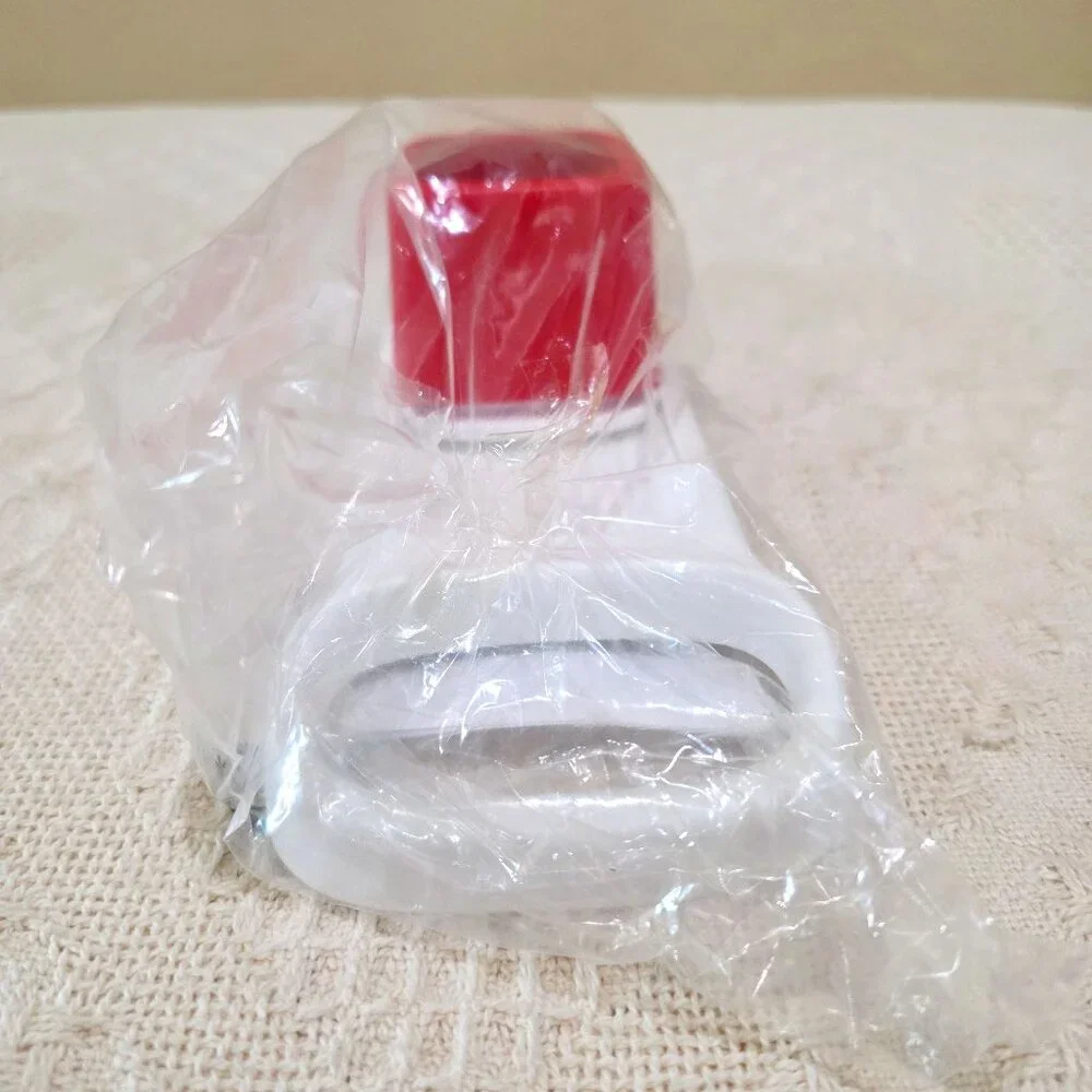 Mandolin Travel Tupperware Red Mini Mando Compact Food Slicer Non-Electric NIP